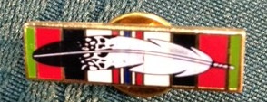 Afghanistan Campaign Ribbon with Eagle Feather Pin